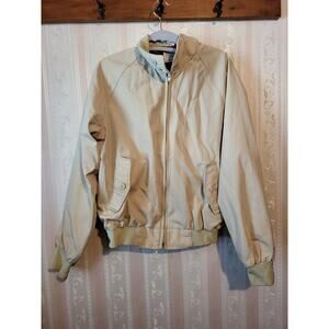 Vintage Anderson Little Harrington Jacket 42 Beige Plaid Lined Classic Coat